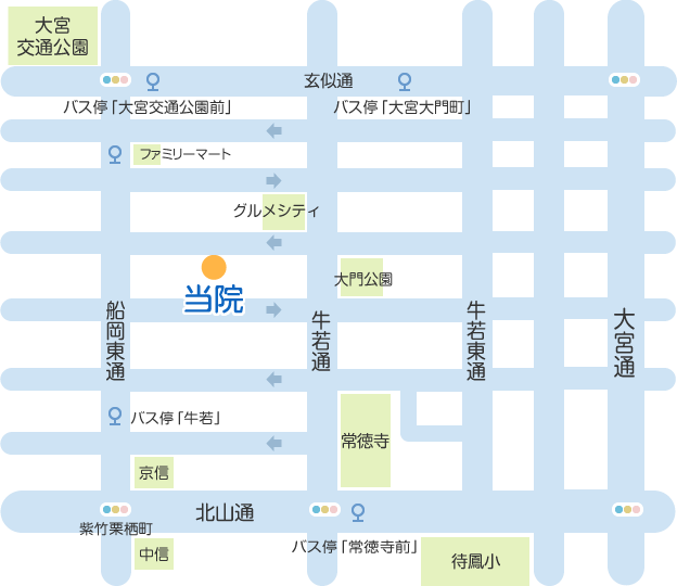 こしざわ小児科クリニック 〒603-8434　京都市北区紫竹東栗栖町5